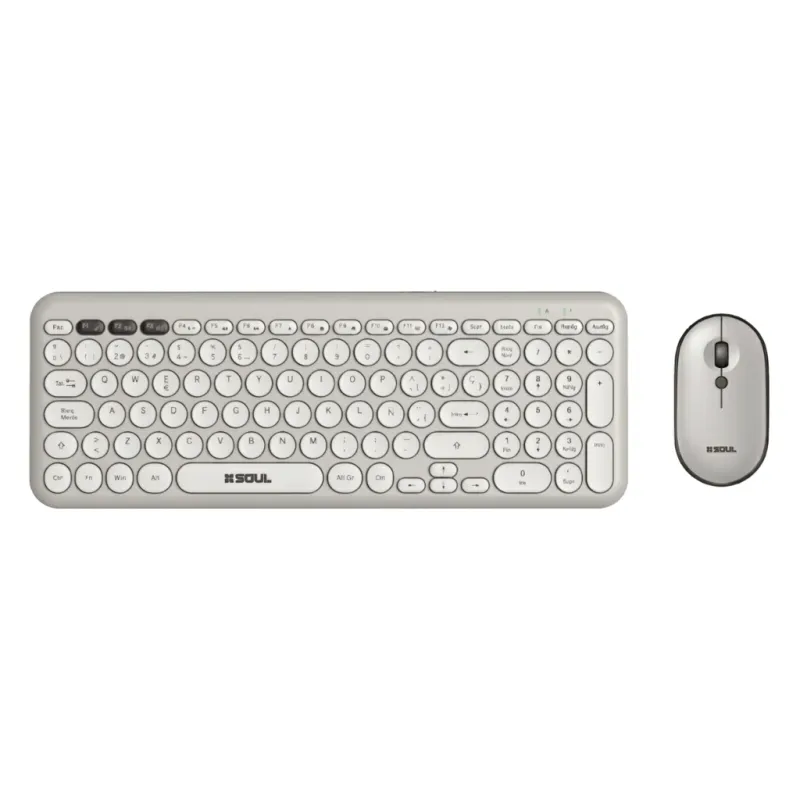 Kit Teclado Y Mouse Inalambrico Soul OCW250 Blanco