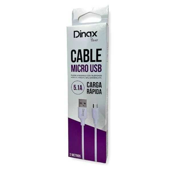 Cable micro USB V8 2MTS Dinax DX-2M46V8