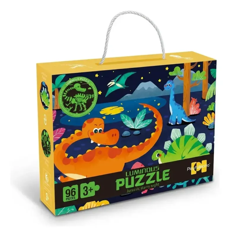 Juguete Rompecabezas Luminoso 96P Jurassic Starry Night