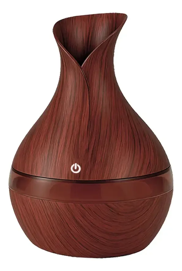Humidificador Jarrón Oscuro LED