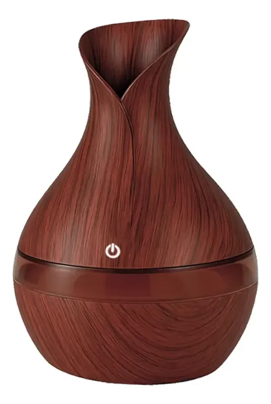 Humidificador Jarrón Oscuro LED