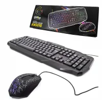 KIT TECLADO Y MOUSE GAMER OFFICE KM301G