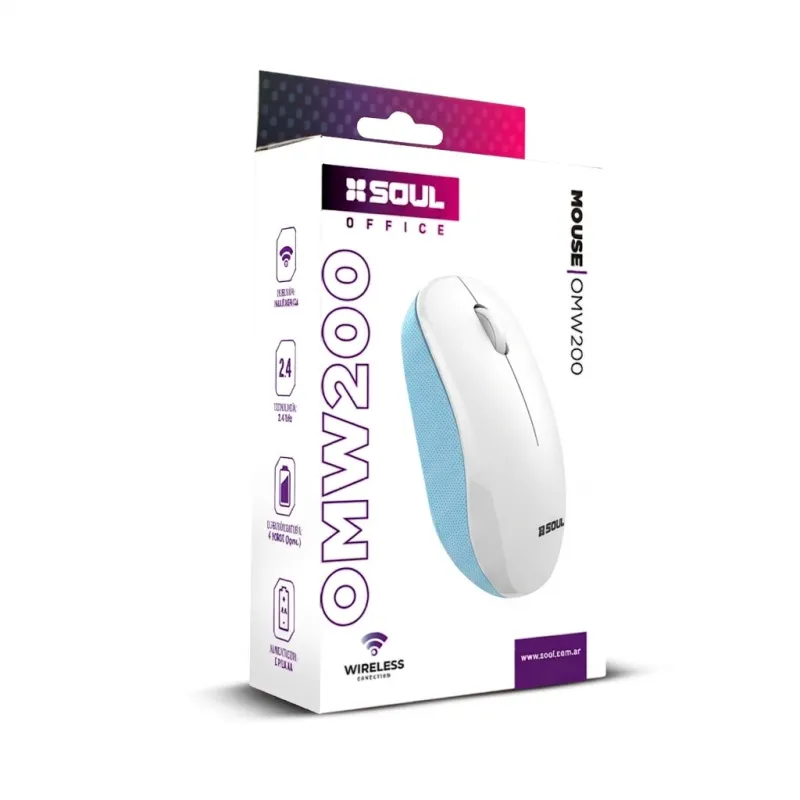 Mouse Inalambrico Soul OMW200 Blanco