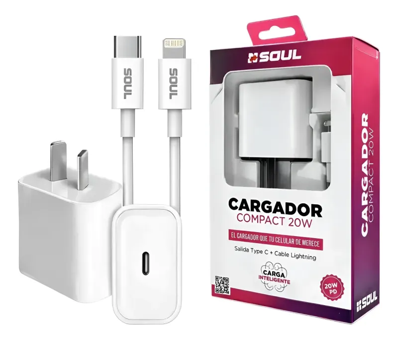 Cargador Tc A Iphone Soul PD20W