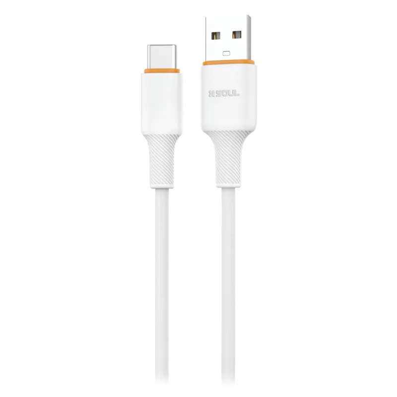 CABLE USB Tipo C SOUL SILICONA BLANCO