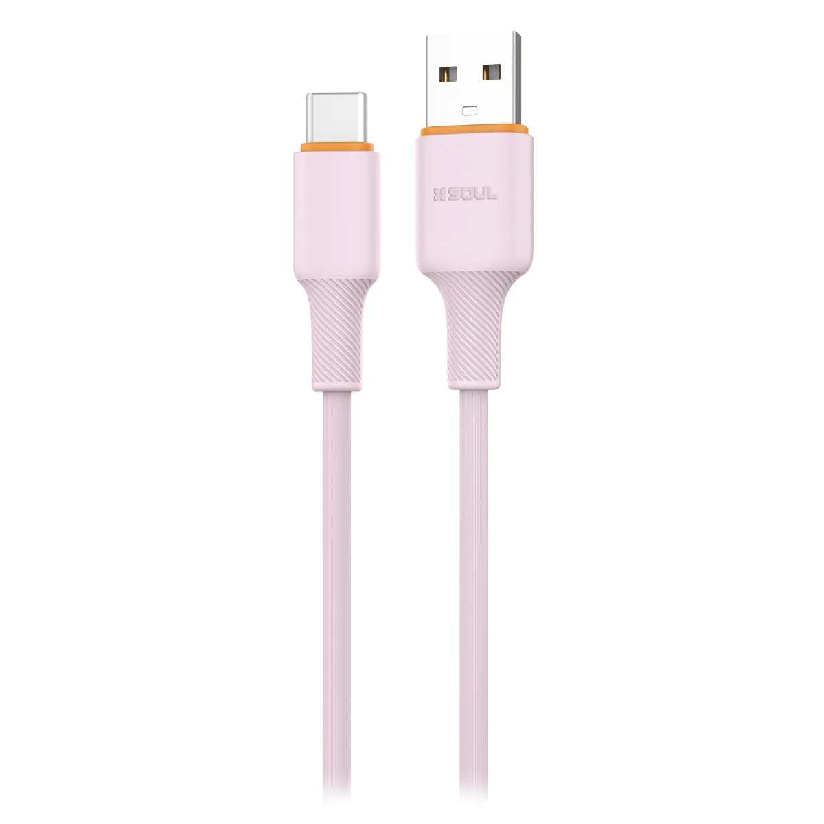 CABLE USB Tipo C SOUL SILICONA ROSA