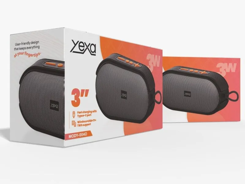 Parlante Inalámbrico 3" Yexa MODY-004O Negro