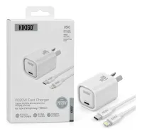 CARGADOR TIPO C A IPHONE KIKIGO 20W PD