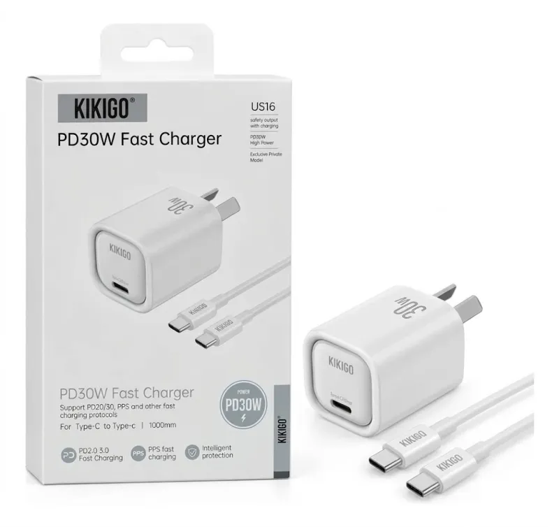 CARGADOR Tipo C A Tipo C KIKIGO 30W