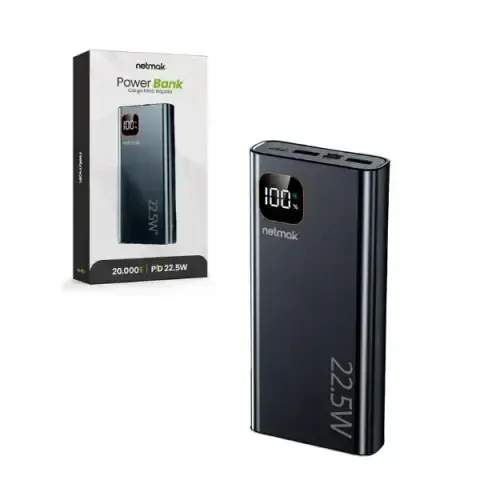 Powerbank 20000 Mah Netmak NM-PB13