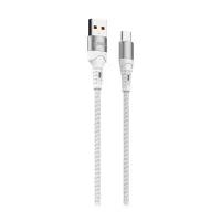 CABLE USB Tipo C SOUL MALLADO BLANCO — foto 2