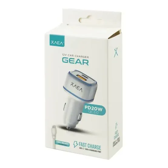 Cargador Para Auto Xaea mods-504 1USB+1TIPOC Blanco