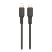 CABLE USB TC A IPHONE SOUL SILICONE 1.5MTS NEGRO — foto 2