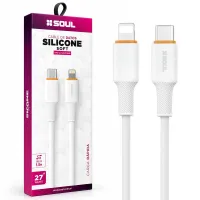 CABLE USB TC A IPHONE SOUL SILICONE 1.5MTS NEGRO