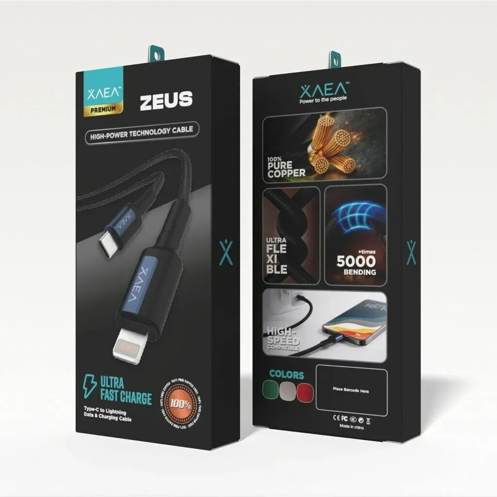 CABLE USB TC A IPHONE XAEA ZEUS AZUL