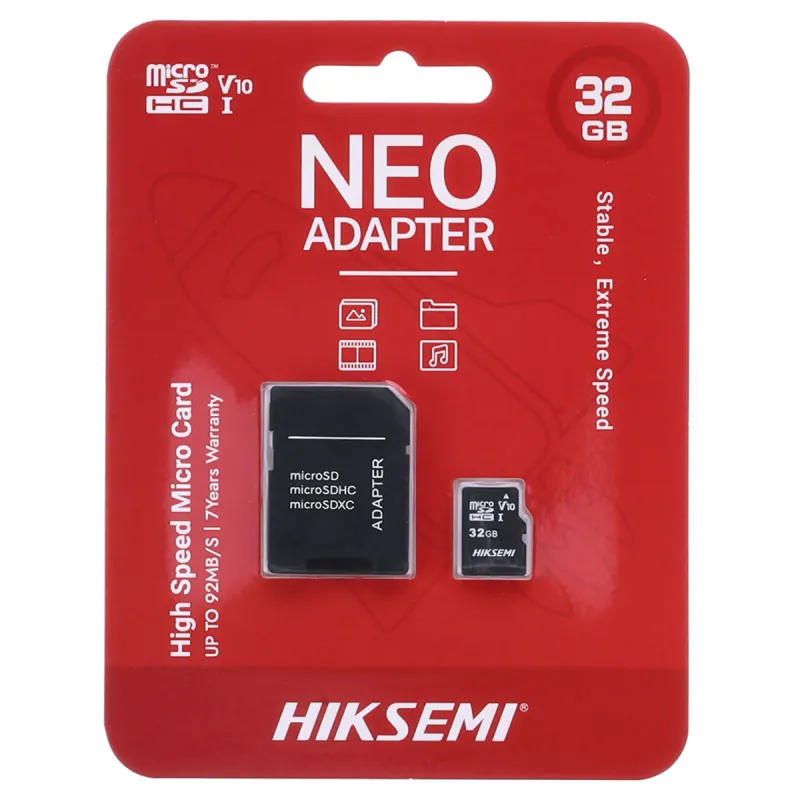Memoria Sd 32GB Hiksemi Neo Adapter Clase 10