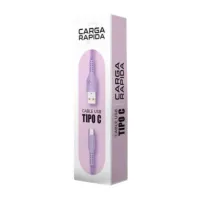 CABLE USB TIPO C MODV-00CF VIOLETA — foto 1
