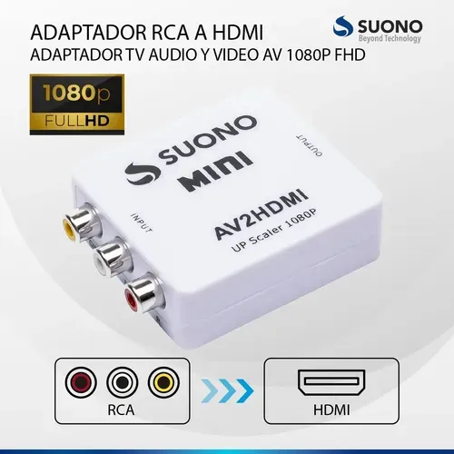 Convertidor Rca A Hdmi Suono