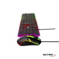 Kit Teclado Y Mouse Gamer Netmak Nm-Vortex Redond — foto 3