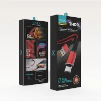 Cable Usb Tipo C Xaea Thor Rojo — foto 1