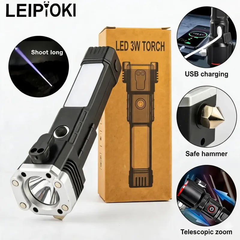 Linterna Recargable LED P007 3W