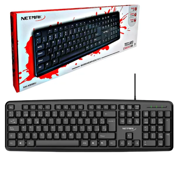 Teclado USB Netmak NM-KB586U