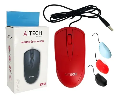 Mouse Usb Aitech AI-27 ROJO