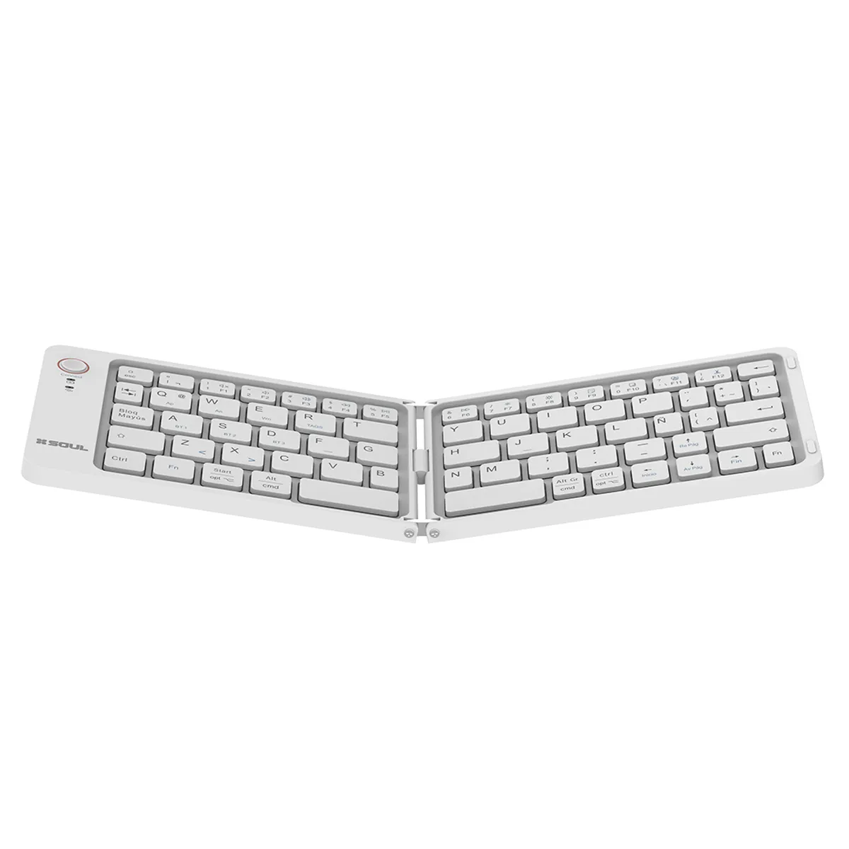 TECLADO PLEGABLE SOUL KBT02 BLANCO