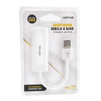 Placa De Red Usb A RJ45 Netmak NM-C59