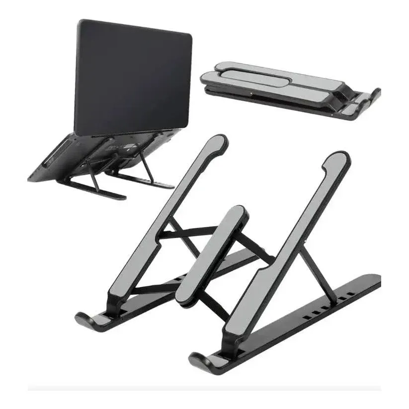 Soporte para notebook Plegable Reforzado Negro